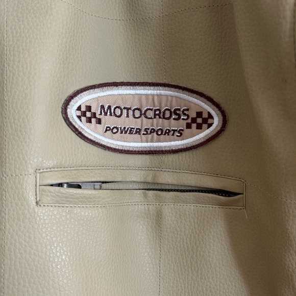 Tan & Brown Racing/Motor Jacket - Picture 3 of 5